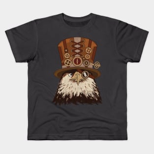 Steampunk Animal Eagle Vintage Art Gift Kids T-Shirt